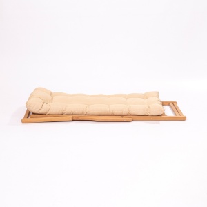 Scaun de gradina My008 Crem 66x110x48 cm - Img 5
