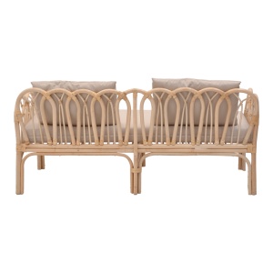 Scaun de Gradina Ytrone, natur/bej, 166x61.5x71 cm - Img 4