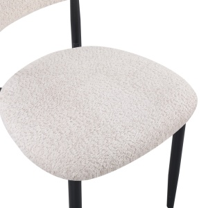 Scaun Folegio, crem/negru, 50x57x79.5 cm - Img 6