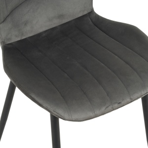 Scaun Jelour, antracit/negru, 46.5x60x84 cm - Img 6