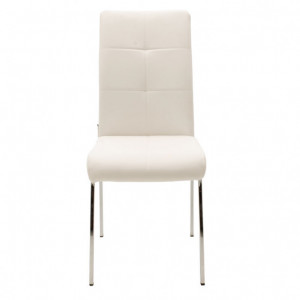 Scaun Model Ariadne, Alb/Crom, 43x63x96 cm - Img 4