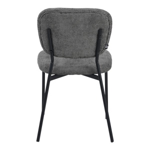 Scaun Model Cathair, Gri inchis/Negru, 48x53x82 cm - Img 5