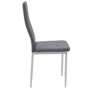 Scaun Model Cube, Gri, 41x46x97 cm - Img 4