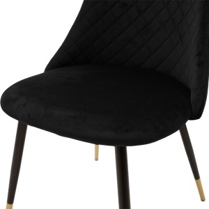 Scaun Model Giselle, Negru, 51x52x82 cm - Img 6