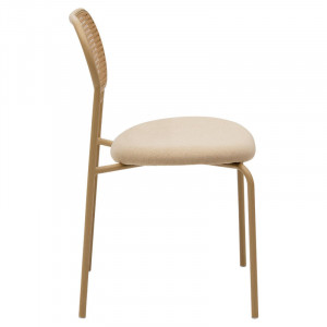 Scaun Model James, Bej/Natur, 46.5x50x79.5 cm - Img 3