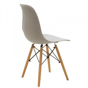 Scaun Model Julita, Natur/Gri/Negru, 46x50x82 cm - Img 2