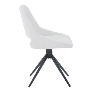 Scaun Model Luciano, Crem/Negru, 52.5x54x85 cm - Img 2