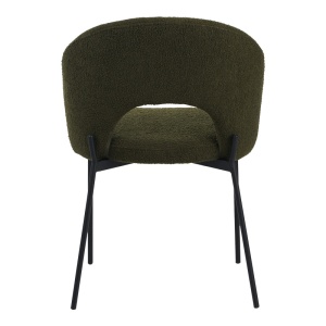 Scaun Model Masebo, Verde inchis/Negru, 48x58.5x82 cm - Img 5