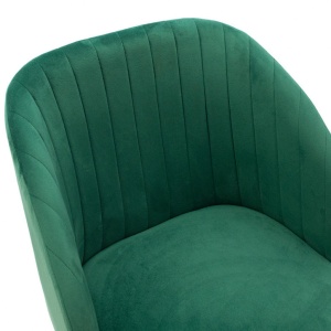 Scaun Model Oasis, Verde inchis/Negru, 54x52x84 cm - Img 6