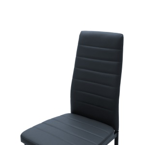 Scaun Model Parker, Gri inchis/Negru, 42x48x98 cm - Img 5