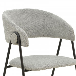Scaun Model Rachele, Gri/Negru, 52x53x83 cm - Img 8