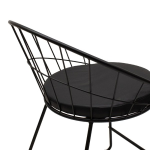 Scaun Model Seth, Negru, 58x50x71 cm - Img 5