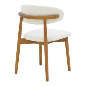 Scaun Model Ubene, Nuc/Alb, 51x56x79 cm - Img 2