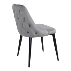 Scaun Model Zedna, Gri/Negru, 51x58x84 cm - Img 2
