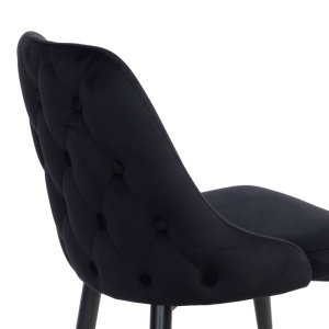 Scaun Model Zedna, Negru, 51x58x84 cm - Img 6