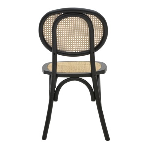 Scaun Model Zoel, Natur/Negru, 45x52x82 cm - Img 5
