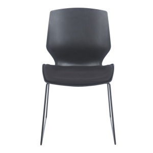 Scaun pentru vizitatori Genuine, negru, 47x52x85 cm - Img 3