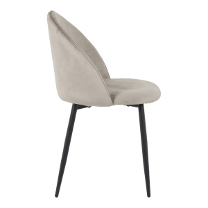 Scaun Perch, gri/negru, 50x43x82 cm - Img 3