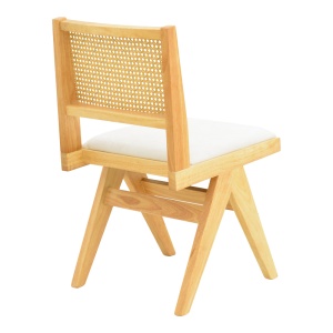 Scaun Winslow, natural/alb, 46x58x80 cm - Img 3