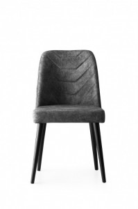 Set 2 scaune Model Dallas, Gri, 50x49x90 cm - Img 2
