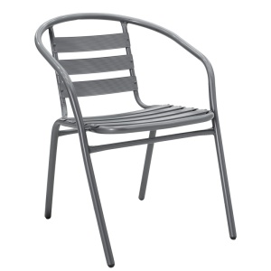 Set masă și scaune de exterior, 5 Piese, Model Ensure-Tade, Gri închis, 120x70x70 cm - Img 2