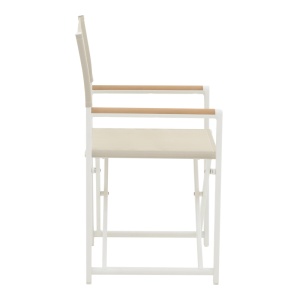Set Masa si Scaune de Exterior, 7 Piese, Model Kliton-Mabu, Alb, 150x80x74 cm - Img 4