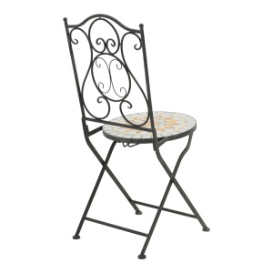 Set masă și scaune Sellis, 3 piese, negru - Img 4