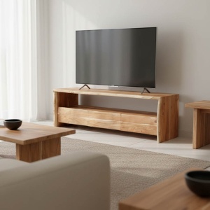 Set mobilă dormitor cu 4 piese Imena, natur, 215x180x96 cm