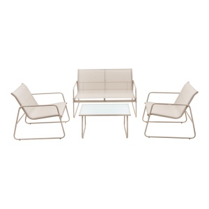 Set mobilier de grădină Veranda, cappuccino - Img 2