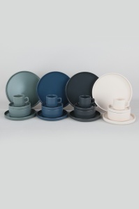 Set veselă din ceramică, 20 bucati Ceram Spectra Multicolor 27x27x2 cm - Img 5