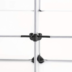Sistem de depozitare modular, 9 cuburi Model Anders, Alb, 123x31x93 cm - Img 6