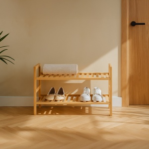 Suport de pantofi Steper, natural, 71x26x40 cm - Img 2