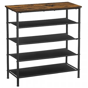 Suport pantofi Model Kadence, Negru, 75x30x91 cm - Img 2