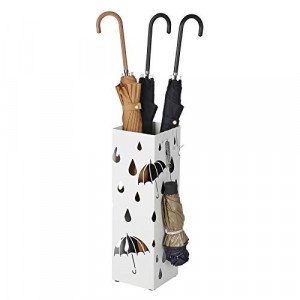 Suport pentru umbrele, Songmics, Alb, 15.5x15.5x49 cm - Img 3