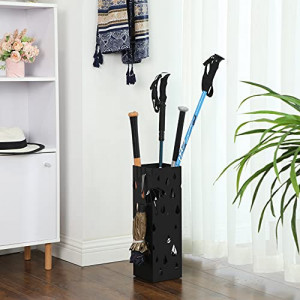 Suport pentru umbrele, Songmics, Negru, 15.5x15.5x49 cm - Img 4