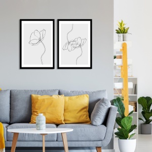 Tablou, 2 bucati 2Psctciz Multicolor 36x51 cm - Img 3