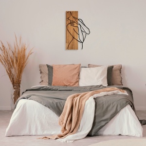 Tablou din lemn si metal MA Nuc 36x58 cm - Img 3