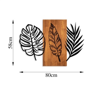 Tablou din lemn si metal Triple Nuc 58x80 cm - Img 6