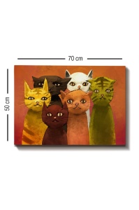 Tablou Kanvas Multicolor 50x70x3 cm - Img 3