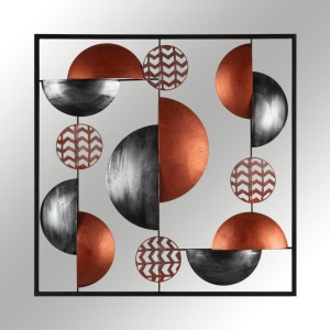 Tablou metalic Aurora Multicolor 55x55 cm - Img 6