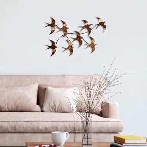 Tablou metalic Flying Multicolor 69x41x7 cm - Img 3