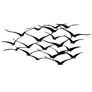 Tablou metalic Herd Negru 120x55 cm - Img 3