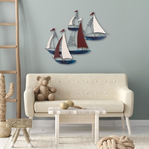 Tablou metalic Kadirga Multicolor 88x73 cm - Img 2
