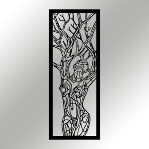 Tablou metalic Vuslat Negru 20x51 cm - Img 6