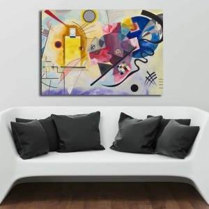 Tablou Rainbow Horizon Multicolor 70x100 cm - Img 1