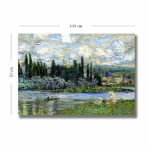 Tablou Rainbow Swirls Multicolor 70x100 cm - Img 3