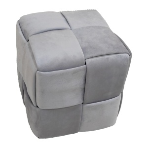 Taburet Jisko, gri, 38x38x40 cm