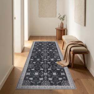 Traversa Inka V6 Negru, 80 x 250 cm