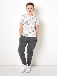 Tricou Maneca Scurta Crem-Negru - Img 3