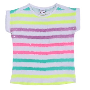 Tricou multicolor in dungi Newness - Img 1